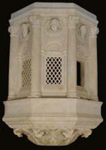 Thumbnail of Ciborium, Baldachin, or Baptismal Font:  Central Section (2002.13.0001B)