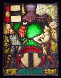 Thumbnail of Stained Glass Windowpane (1922.03.0006)