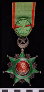 Thumbnail of Medal: Order of Osmanieh (1971.15.3550)