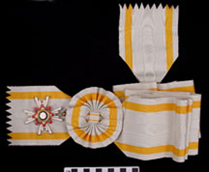 Thumbnail of Medal: Order of the Sacred Treasure Ribbon, First Class (1977.01.0057A)