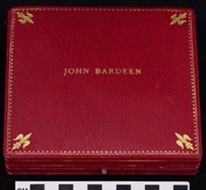 Thumbnail of Nobel Prize Medal Case for Physics Presented to John Bardeen (1991.04.0060I)