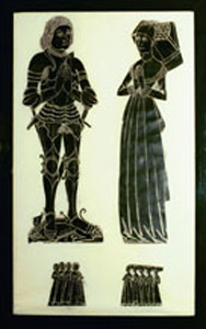 Thumbnail of Brass Rubbing: William Robins, Catherine and children (1997.05.0018)
