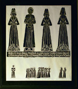 Thumbnail of Brass Rubbing: George Aynsworth, 3 Wives, and 14 Children (1997.05.0020)