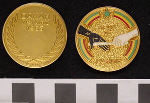 Thumbnail of Commemorative Medallion: Friendship Games (1901.14.0010)