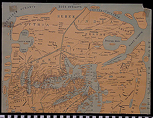 Thumbnail of Reproduction Map: Orbis...Ad Mentem Pomponii Melae (1913.16.0008A)