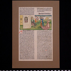 Thumbnail of Mounted Folio: Lives of the Saints, Saint Columbina (1949.02.0028)