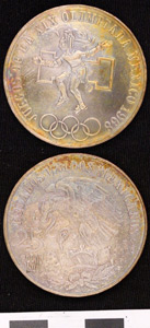 Thumbnail of Commemorative Coin: XIX Olympic Games, 25 Pesos (1968.10.0005)