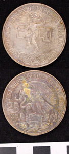 Thumbnail of Commemorative Coin: XIX Olympic Games, 25 Pesos (1968.10.0006)