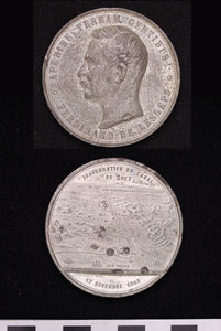 Thumbnail of Commemorative Medal: Ferdinand de Lesseps, Suez Canal Inauguration (1971.15.2575)
