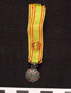 Thumbnail of Badge Medal: Order of Nichan Iftikhar, Fourth Class (1971.15.3236)