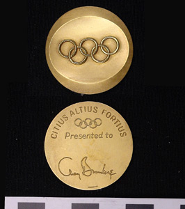 Thumbnail of Commemorative Olympic Medallion Presented to Avery Brundage (1977.01.0023A)