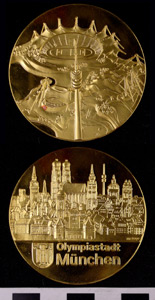 Thumbnail of Commemorative Medallion for XX Summer Olympics in Munich (1977.01.0030)