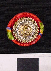 Thumbnail of Rosette for Medal: Knight Commander of the Most exalted Order of the White Elephant (1977.01.0061C)