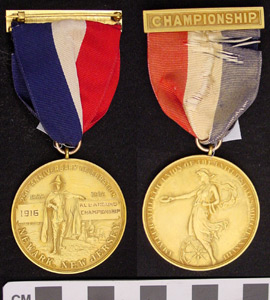 Thumbnail of Championship Medallion: "Amateur Athletic Union of the United States MDCCCLXXXVIII" (1977.01.0175A)