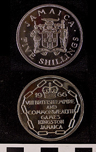 Thumbnail of Coin: Jamaica, Five Shillings (1977.01.0396A)