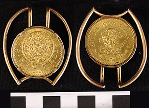 Thumbnail of 20 Peso Coin Money Clip (1977.01.0403)