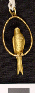 Thumbnail of Pendant: Bird Perched in Ring (1977.01.0413)