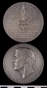 Thumbnail of Olympic Commemorative Medallion:  "Olympische Festwochen" (1977.01.0533A)