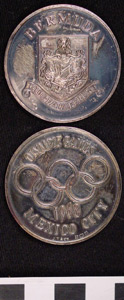 Thumbnail of Olympic Silver Medal: Bermuda at the 1968 Olympic Games in Mexico City (1977.01.0545B)