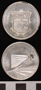 Thumbnail of Commemorative Medallion: "Estadio de Ciudad Victoria Tamaulipas / Mexico / 1939" (1977.01.0613)