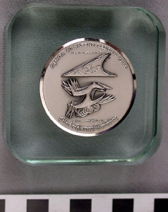 Thumbnail of Commemorative Paperweight: "Jeux Meditérranées de Tunis" (1977.01.0746)