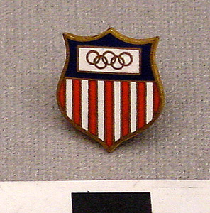 Thumbnail of Commemorative Tie Tack: U.S. Olympic Shield (1977.01.1010A)