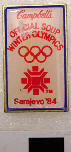 Thumbnail of Olympic Commemorative Pin:  Campbell