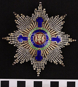 Thumbnail of Medal, Badge: Order of the Star of Romania, Grand Officer (1986.24.0005C)