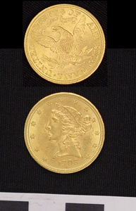 Thumbnail of Coin: United States Liberty $5 Gold Piece (1987.03.0001)