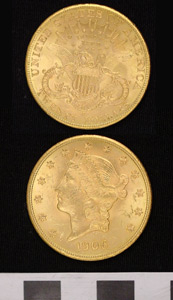 Thumbnail of Coin: United States Liberty $20 Gold Piece (1987.03.0005)
