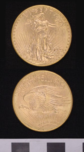 Thumbnail of Coin: United States St. Gaudens $20 Gold Piece (1987.03.0006)