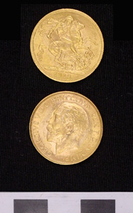Thumbnail of Coin: British Sovereign George V  (1987.03.0007)