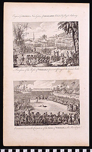 Thumbnail of Engraving: Procession of the People of Widah; Ceremonies used at the Coronation of the King (1989.11.0030)
