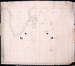 Thumbnail of Map: Indian Ocean with South, East, and West Coasts of Africa (1989.11.0032)