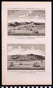 Thumbnail of Engraved Print: City of Tunis; City of Algiers (1989.11.0035)