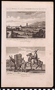 Thumbnail of Engraved Print: City of Morocco, Habit of a Horseman in Barbary (1989.11.0037)