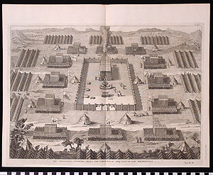Thumbnail of Engraving: Israelites Encamped About Tabernacle in Wilderness (1991.18.0027)