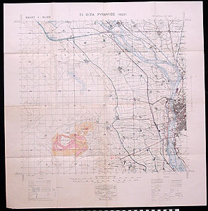 Thumbnail of Map: Egypt and Sinai (El Giza Pyramids) (1991.18.0076)