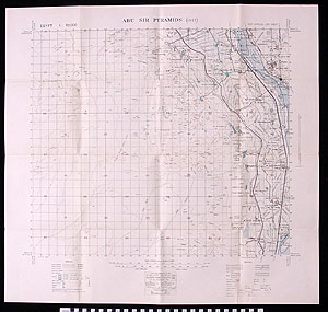 Thumbnail of Map: Egypt and Sinai (Abu Sir Pyramids) (1991.18.0077)