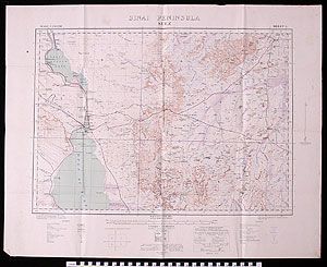 Thumbnail of Map: Sinai Peninsula, Sheet 3  (Suez) (1991.18.0082)