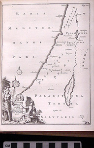 Thumbnail of Map:  conspectus palestinae divisa  in primum secundum... (1995.25.0101)