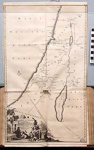 Thumbnail of Map: intervalla locorum palestinae digesta per militaria romana (1995.25.0106)