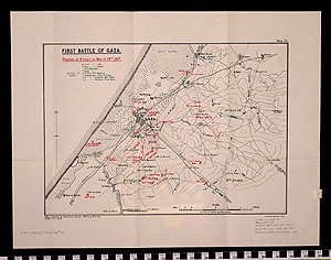 Thumbnail of Map: First Battle Of Gaza (1997.11.0012)