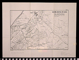 Thumbnail of Map: Second Battle of Gaza- The Battlefield (1997.11.0013)