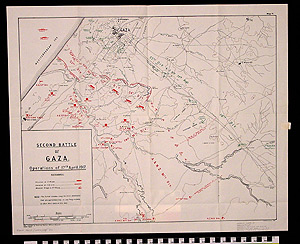 Thumbnail of Map: Second Battle of Gaza- Operations of 17th April, 1917 (1997.11.0014)