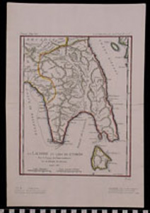 Thumbnail of Map: Voyage of Anacharsis - Laconie and Cythere (1998.17.0008)
