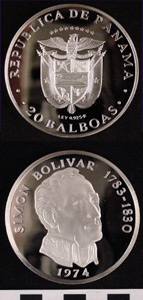 Thumbnail of Commemorative Coin:  20 Balboas (2003.09.0013A)