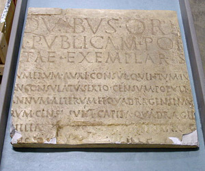 Thumbnail of Plaster Cast: Res Gestae, Latin Inscription, Fourth Panel (1900.12.0085)