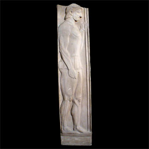 Thumbnail of Plaster Cast Frieze: Grave Stele of Aristion (1911.03.0002)