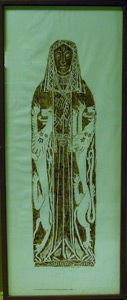 Thumbnail of Brass Rubbing: Lady in Heraldric Headdress (1982.05.0169)
